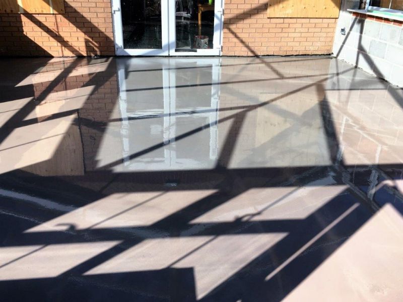 Liquid Flow Screed - house extension - Swadlincote, Derbyshire: Swipe To View More Images