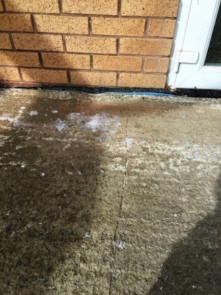 Concrete repair before - Ravenfield, South Yorkshire: Swipe To View More Images