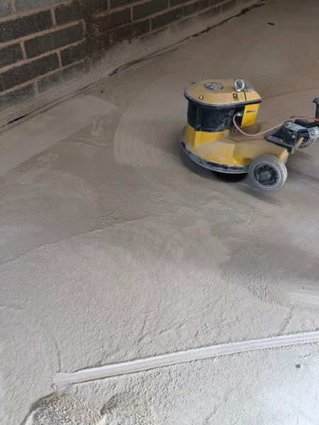 Garage floor sanding - North Hykeham, Lincolnshire: Swipe To View More Images