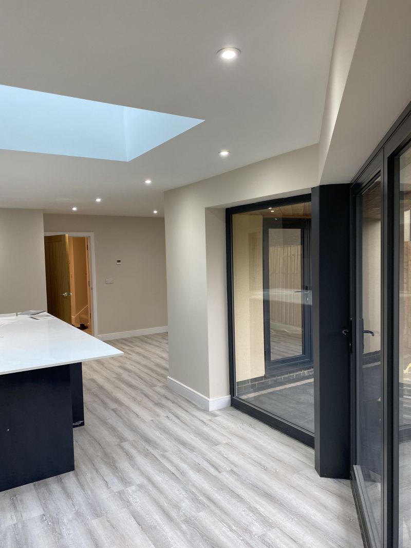 Plastering - New Build, Derbyshire. Finished & painted.: Swipe To View More Images