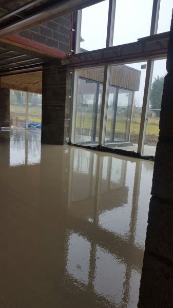 Liquid Flow Screed - new build, Brixworth, Northamptonshire: Swipe To View More Images