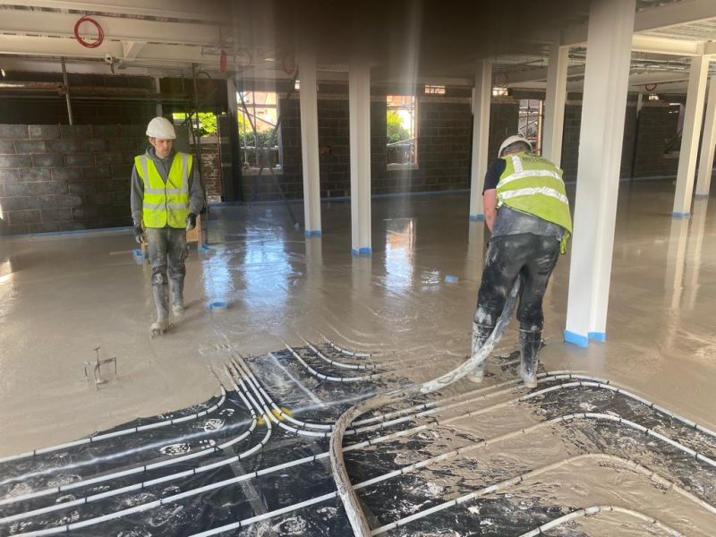 Medical Centre, Nuneaton, Warwickshire - Liquid Flow Screed: Swipe To View More Images