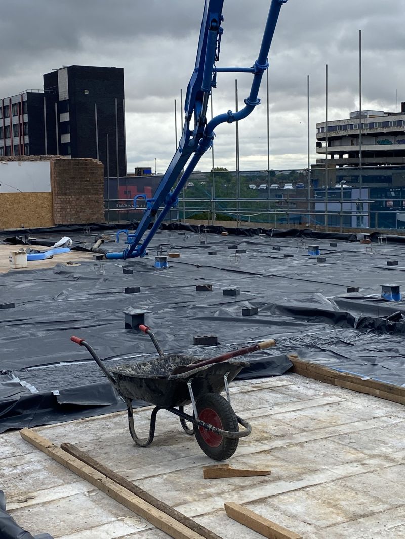 Prepped and ready to start pumping. The grey skies looming over Leicester City centre. Leicestershire: Swipe To View More Images