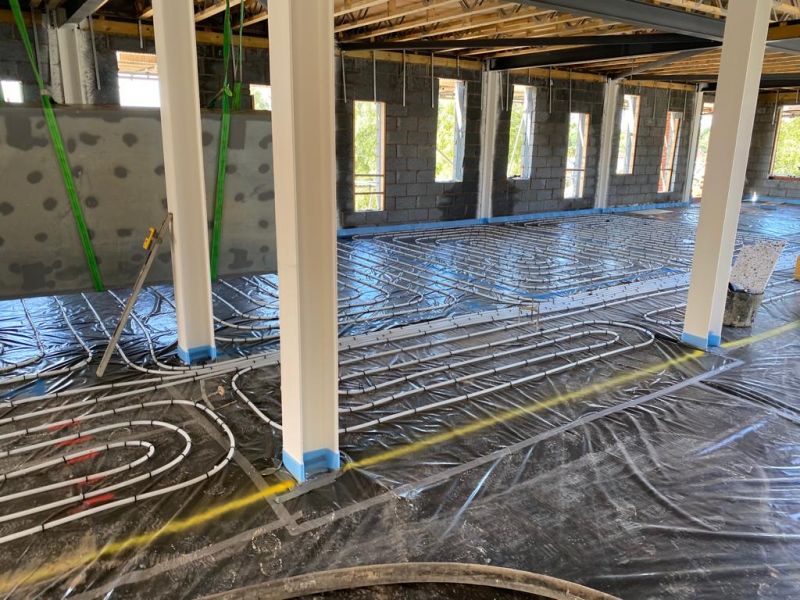 1st floor underfloor heating - Medical Centre, Nuneaton, Warwickshire.: Swipe To View More Images
