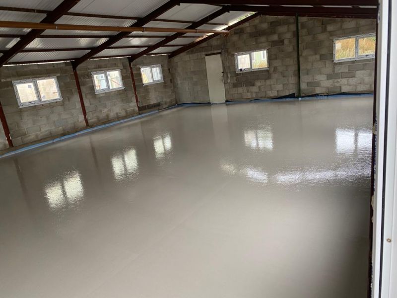 Fast Drying Liquid Flow screed - Brassington, Matlock, Derbyshire.: Swipe To View More Images