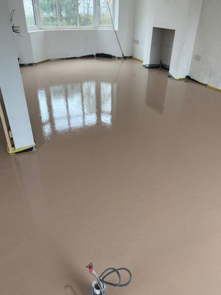 Thermio flowing screed - Markfield, Leicestershire: Swipe To View More Images