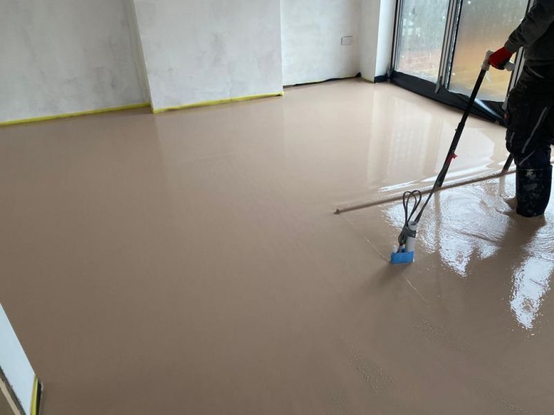 Thermio Flowing Screed - Markfield, Leicestershire: Swipe To View More Images