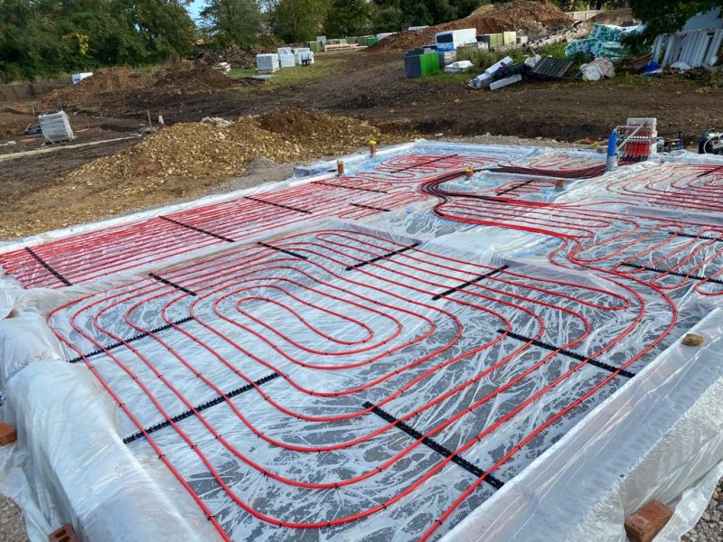 One of the plots we insulated before the UFH install by the client's plumber - Uppingham, Leicestershire: Swipe To View More Images