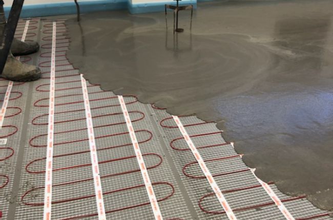 Levelling Screed Over Underfloor Heating