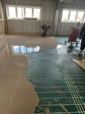 Click Here To Enlarge This Photo Of Floor Priming & Screeding In Ilkeston