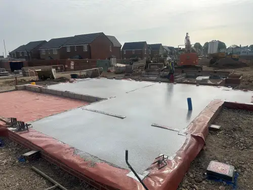 Click Here To Enlarge This Photo Of Concrete Floor Screeding In Mansfield Using BreedonFlow