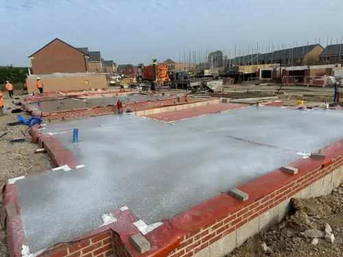 Click Here To Enlarge This Photo Of Concrete Floor Screeding In Mansfield Using BreedonFlow
