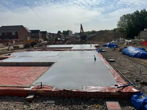 Click Here To Enlarge This Photo Of Concrete Floor Screeding In Mansfield Using BreedonFlow