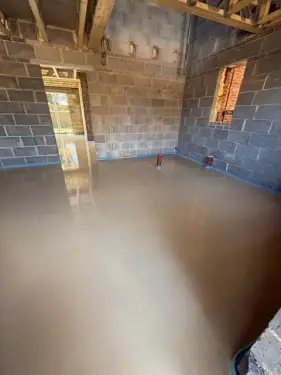 Click Here To Enlarge This Photo Of Liquid Anhydrite Screed With Underfloor Heating In Derbyshire