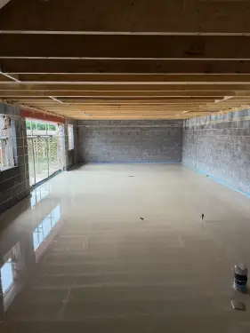 Click Here To Enlarge This Photo Of Underfloor Heating & Anhydrite Screed Installation In Ilkeston