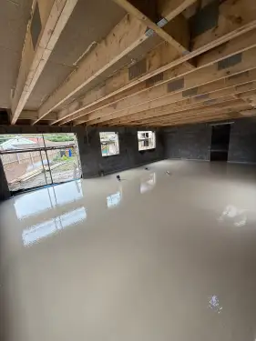 Click Here To Enlarge This Photo Of Underfloor Heating & Anhydrite Screed Installation In Ilkeston