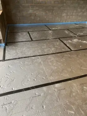 Click Here To Enlarge This Photo Of Underfloor Heating & Anhydrite Screed Installation In Ilkeston