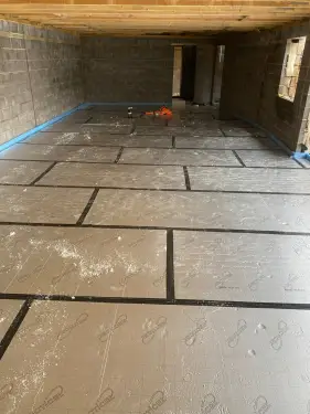 Click Here To Enlarge This Photo Of Underfloor Heating & Anhydrite Screed Installation In Ilkeston
