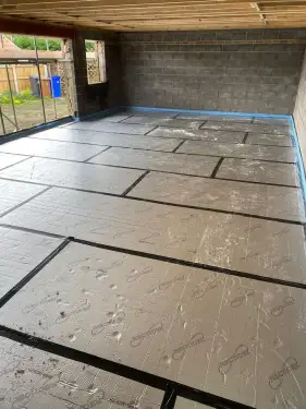 Click Here To Enlarge This Photo Of Underfloor Heating & Anhydrite Screed Installation In Ilkeston