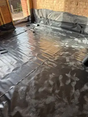 Click Here To Enlarge This Photo Of Liquid Anhydrite Screed & Underfloor Heating Installation - Draycott&comma; Derbyshire