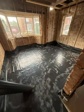 Click Here To Enlarge This Photo Of Liquid Anhydrite Screed & Underfloor Heating Installation - Draycott&comma; Derbyshire