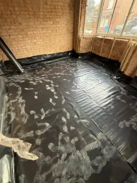 Click Here To Enlarge This Photo Of Liquid Anhydrite Screed & Underfloor Heating Installation - Draycott&comma; Derbyshire