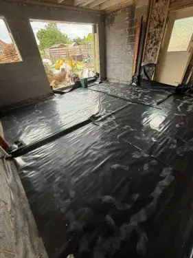 Click Here To Enlarge This Photo Of Liquid Anhydrite Screed & Underfloor Heating Installation - Draycott&comma; Derbyshire