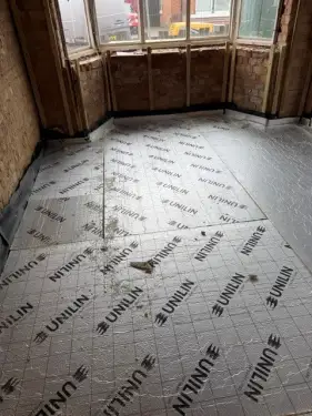 Click Here To Enlarge This Photo Of Liquid Anhydrite Screed & Underfloor Heating Installation - Draycott&comma; Derbyshire
