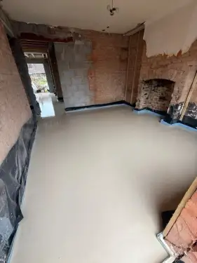 Click Here To Enlarge This Photo Of Liquid Anhydrite Screed & Underfloor Heating Installation - Draycott&comma; Derbyshire