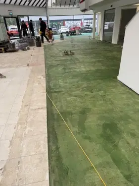 Click Here To Enlarge This Photo Of Floor Levelling & Screeding - Car Showroom Renovation In Derby