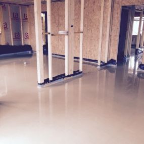 Liquid Flow Screed - new build, Brixworth, Northamptonshire: Click Here To View Larger Image