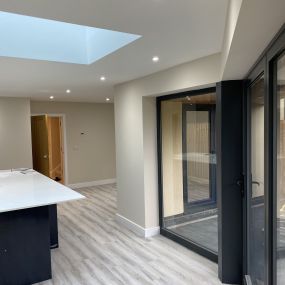Plastering - New Build, Derbyshire. Finished & painted.: Click Here To View Larger Image