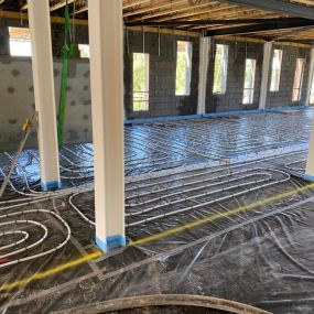 1st floor underfloor heating - Medical Centre, Nuneaton, Warwickshire.: Click Here To View Larger Image