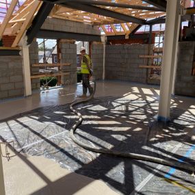 1st floor liquid flow screed - Medical Centre, Nuneaton, Warwickshire: Click Here To View Larger Image