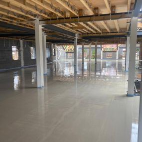 1st floor liquid flow screed - Medical Centre, Nuneaton, Warwickshire: Click Here To View Larger Image