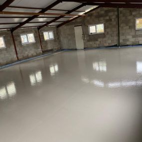 Fast Drying Liquid Flow screed - Brassington, Matlock, Derbyshire.: Click Here To View Larger Image