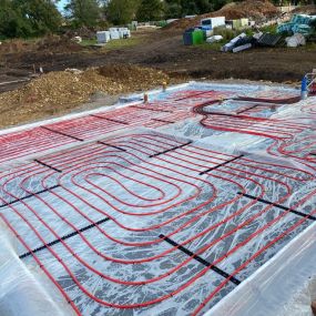 One of the plots we insulated before the UFH install by the client's plumber - Uppingham, Leicestershire: Click Here To View Larger Image